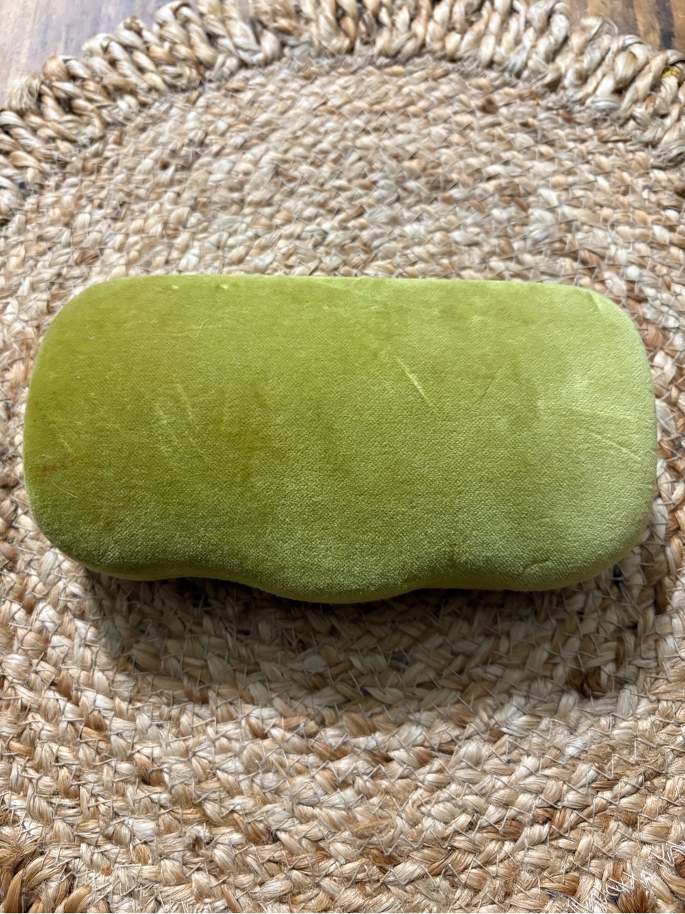 Gucci Olive Green Velvet Glasses Case